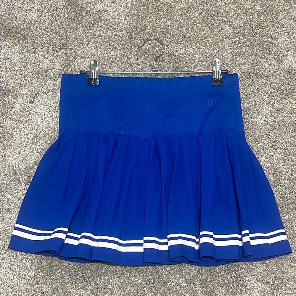 Wilson Blue Pleated Tennis Skirt Athletic